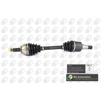 Arbre de transmission avant gauche BGA OEM 3652045