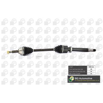 Arbre de transmission avant droit BGA OEM 4104909