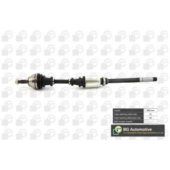 Arbre de transmission avant droit BGA OEM 327220