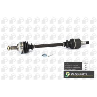 Arbre de transmission avant gauche BGA OEM 3272M0