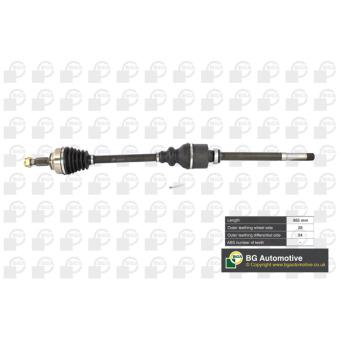 Arbre de transmission avant droit BGA OEM 1497192080