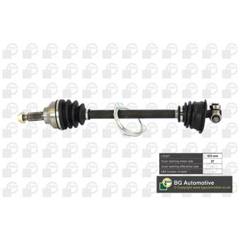 Arbre de transmission avant gauche BGA OEM 91168795