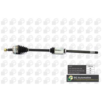 Arbre de transmission avant droit BGA OEM 8200499895