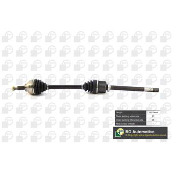 Arbre de transmission avant droit BGA OEM 93856308
