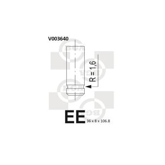 Soupape d'émission BGA V003640