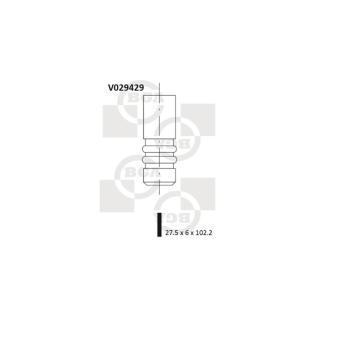 Soupape d'émission BGA V029429