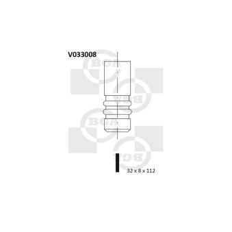 Soupape d'émission BGA OEM 311109612A