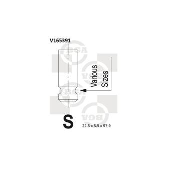 Soupape d'émission BGA [V165391]