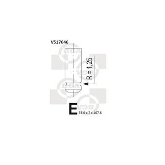 Soupape d'émission BGA V517646