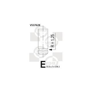 Soupape d'émission BGA [V537628]
