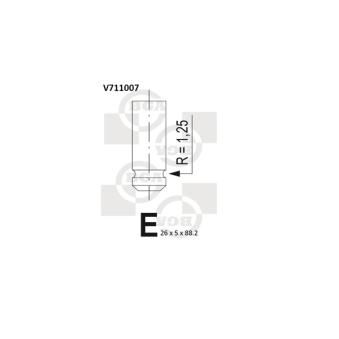 Soupape d'admission BGA [V711007]