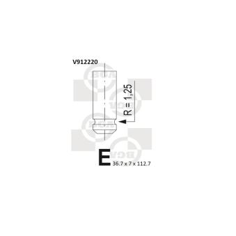 Soupape d'admission BGA V912220