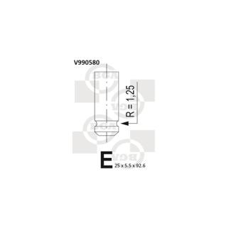 Soupape d'émission BGA V990580