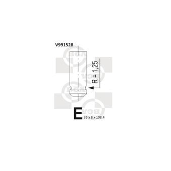 Soupape d'émission BGA [V991528]