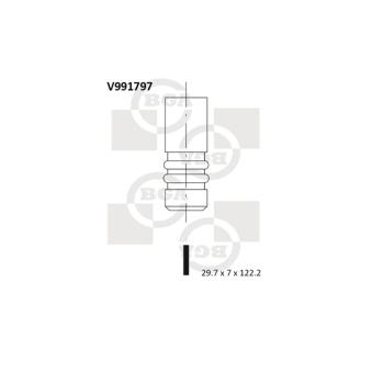Soupape d'admission BGA V991797