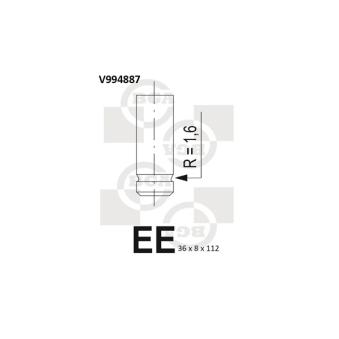 Soupape d'émission BGA OEM 99432837