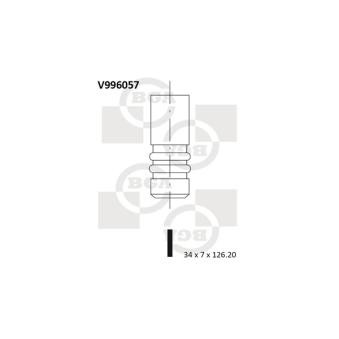 Soupape d'admission BGA [V996057]