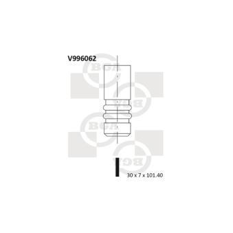 Soupape d'émission BGA V996062