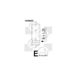 Soupape d'émission BGA V998895