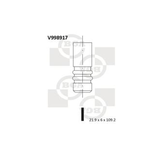 Soupape d'émission BGA V998917