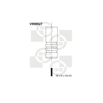 Soupape d'émission BGA V998927