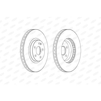 Jeu de 2 disques de frein avant BERAL OEM A4474210012