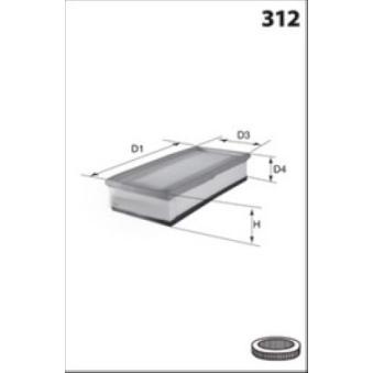Filtre à air MISFAT [P881A]