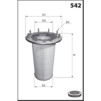 Filtre à air secondaire MISFAT [R668]