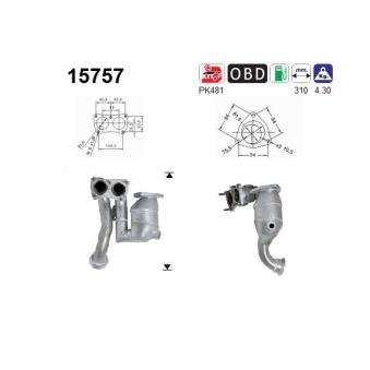 Catalyseur AS OEM 1705rp