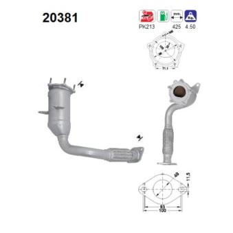 Catalyseur AS OEM 1070345