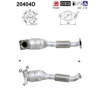 Catalyseur AS OEM 1215681