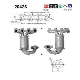 Catalyseur AS OEM 1354573