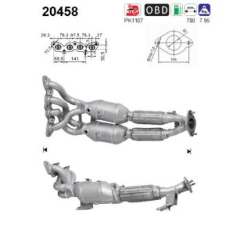 Catalyseur AS OEM 1773687 Catalyseur AS OEM 1773687