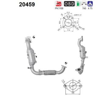 Catalyseur AS OEM 1873837