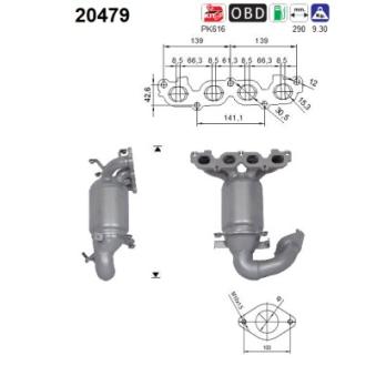 Catalyseur AS OEM 1875042