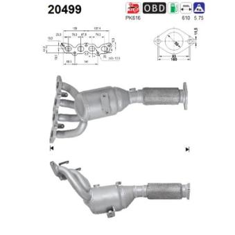 Catalyseur AS OEM 2037840 Catalyseur AS OEM 2037840