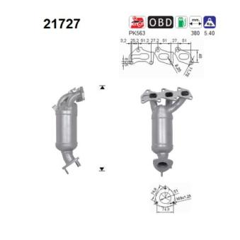 Catalyseur AS OEM 55564499 Catalyseur AS OEM 55564499