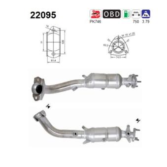 Catalyseur AS OEM 18160PNBG00