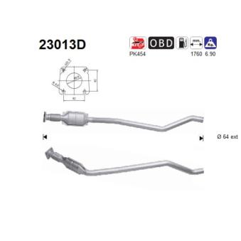Catalyseur AS OEM 4881025ag