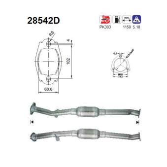 Catalyseur AS OEM 1326167080