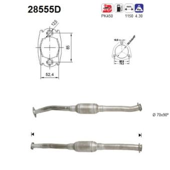 Catalyseur AS OEM 1705CK
