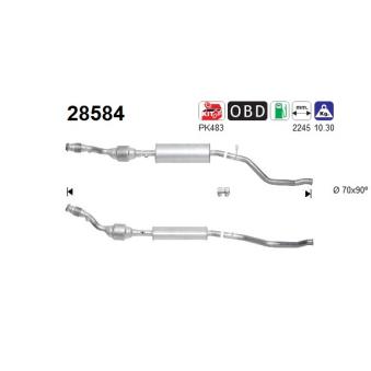 Catalyseur AS OEM 1705QF