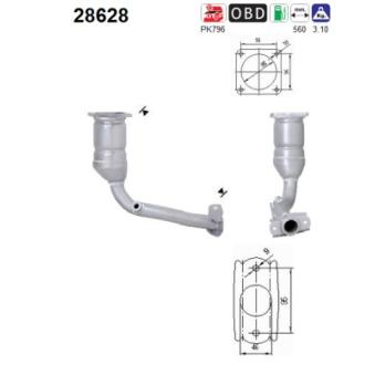 Catalyseur AS OEM 1731KS Catalyseur AS OEM 1731KS