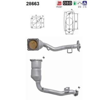 Catalyseur AS OEM 1731KJ
