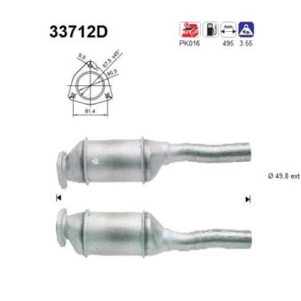 Catalyseur AS OEM 1230644 Catalyseur AS OEM 1230644
