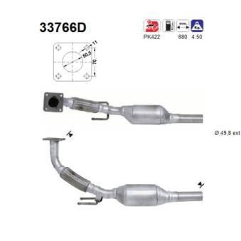 Catalyseur AS OEM 6k0253060ax