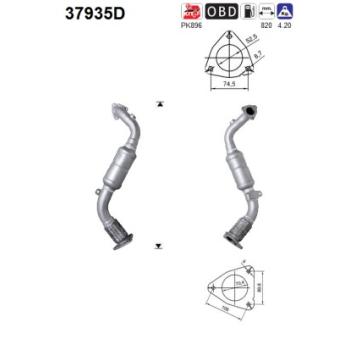 Catalyseur AS OEM 95511303700