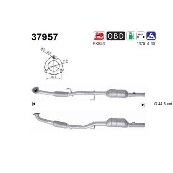 Catalyseur AS OEM 6R0254502AX Catalyseur AS OEM 6R0254502AX