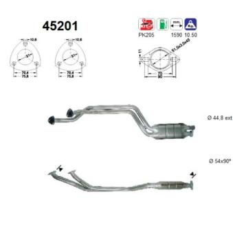 Catalyseur AS OEM 18301728038