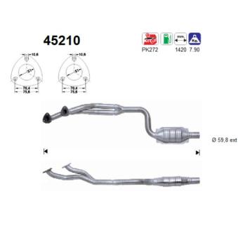 Catalyseur AS OEM 18301427027